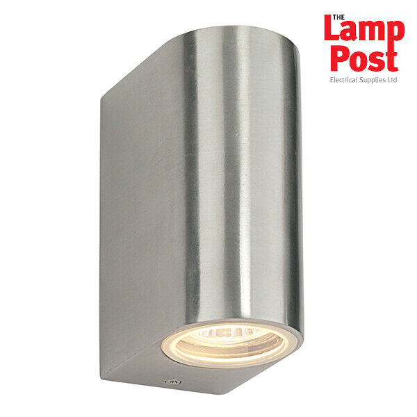 Saxby 13915 Doron Ip44 Brushed Alloy Up & Down Outdoor Wall Light Led