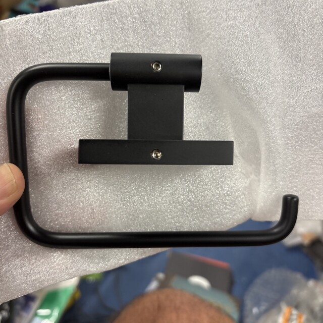 Sagittarius One 140s1 B Matt Black Toilet Roll Holder (c5
