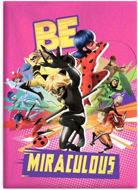 Miraculous Ladybug 'be Miraculous' Cosy Fleece Blanket