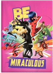 Miraculous Ladybug 'be Miraculous' Cosy Fleece Blanket