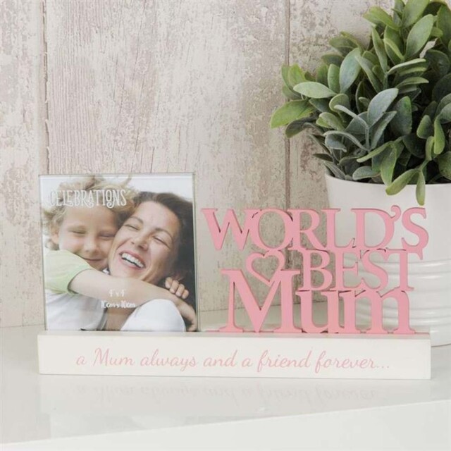 World's Best Mum Photo Frames - 4x4 Inch Photo