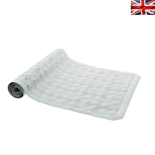 34x74 Cm Anti-fungal Non-slip Bath Mat With Suction Cups For Family