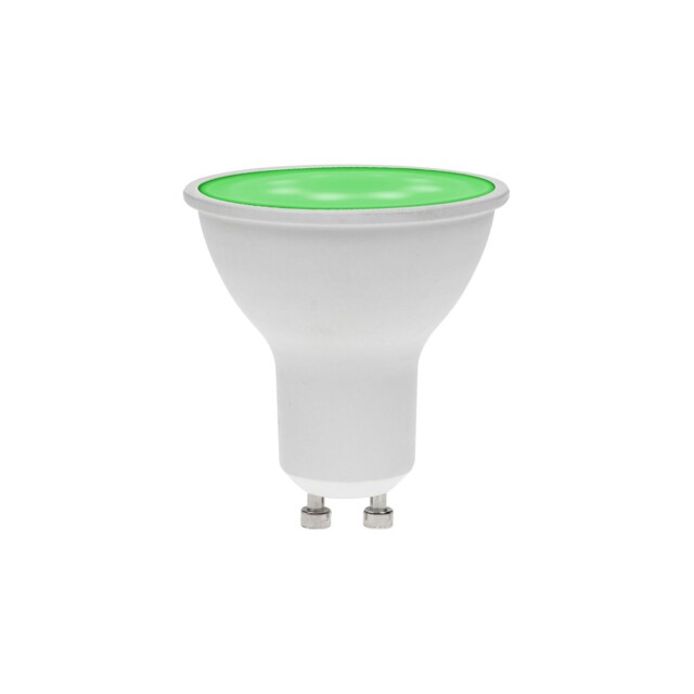 Prolite 7w Dimmable Led Gu10 Lamp, Green