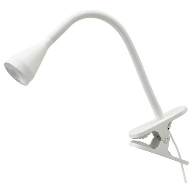 Ikea Nävlinge Led Clamp Spotlight White Lamp Clip Lighting Adjustable
