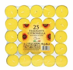 Price's Citronella Tealight Candles Garden Home Mosquito Fly Insect