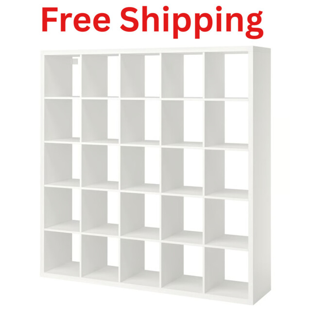 Ikea Kallax Shelving Unit 182x182cm White Cube Storage Bookcase