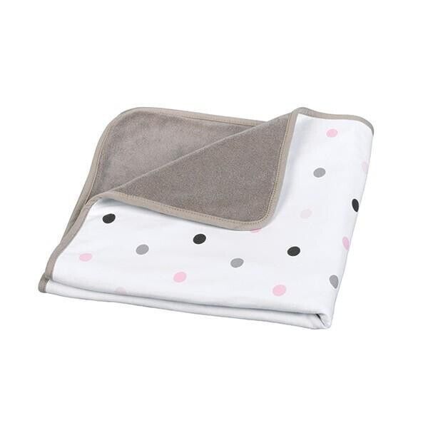 Delta Baby Doomoo Pink Polka Dot Baby Blanket In Gift Bag 75x75cm
