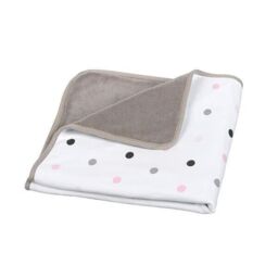 Delta Baby Doomoo Pink Polka Dot Baby Blanket In Gift Bag 75x75cm