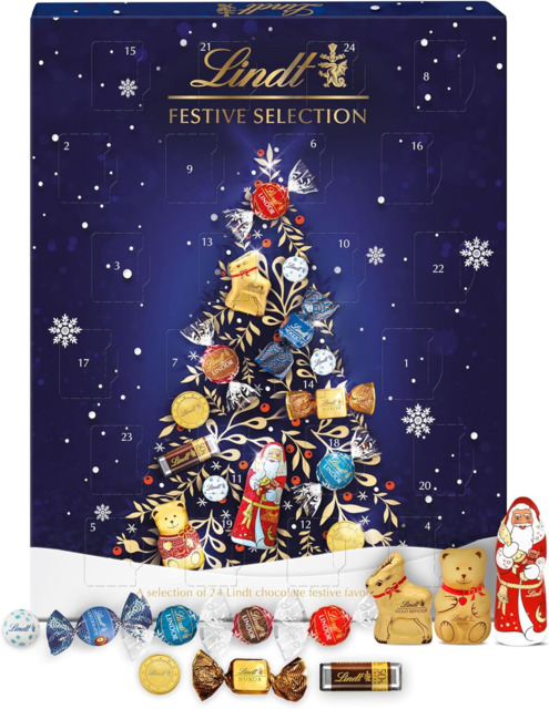 Lindt Festive Selection Advent Calendar 2023 - Large 296 - A Selection
