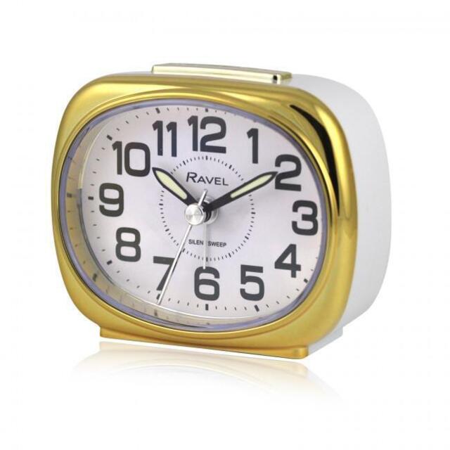 Ravel Small Sized Pillow Shaped Bedside Quartz Alarm Clock Multiple
