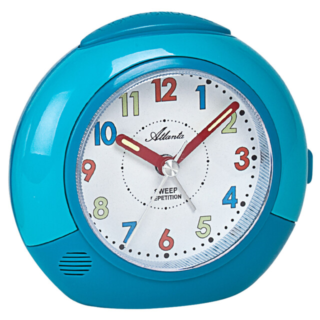 Atlanta Children's Alarm Clock With Silent Movement Blue 1708/5