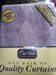 "Pair Of Curtina Quality Curtains 90"" Wide By 72"" Long Each Curtain"