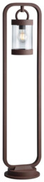 Outdoor Light Brown Sambesi Bollard Ip44 Rusty Photocell Trio