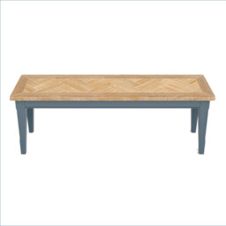 Blue & Oak Dining Bench (150 Cm) [signature Blue]