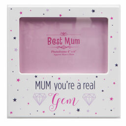 "White Mother's Day / Birthday 4 ""x 6"" Photo Frame - Mum You're A Real"