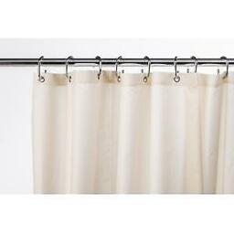 Croydex Ivory Textile Shower Curtain 1800x1800mm Water‑resistant &