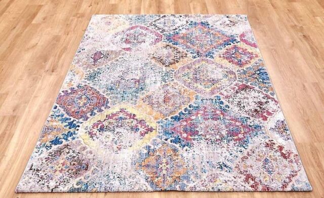 Mastercraft Vintage N487f 22 Multi Rectangle Traditional Rug 120x170cm