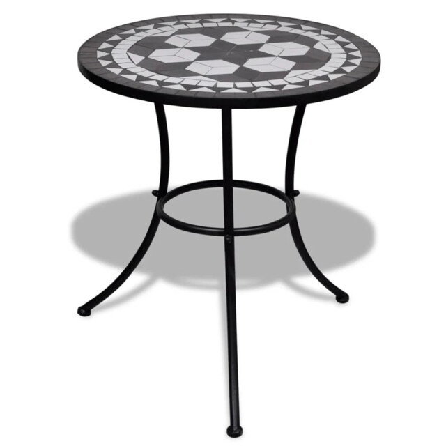 Outdoor Patio Round Mosaic Garden Bistro Table Outside Balcony Tables