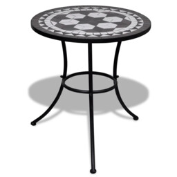 Outdoor Patio Round Mosaic Garden Bistro Table Outside Balcony Tables
