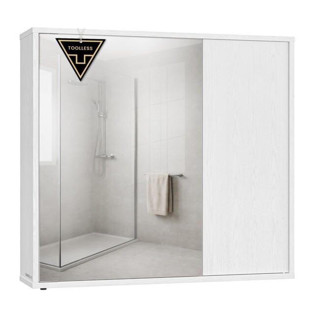 Bathroom Mirror Cabinet Superfast Toolless Assembly Bathroom Mirror