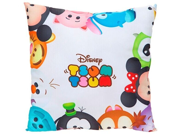 Disney Tsum Tsum Cushion Kids Bedroom Pillow - 35x35cm