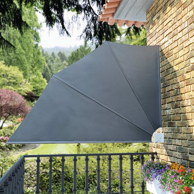 Patio Balcony Side Awning Collapsible Garden Multi Sizes Multi Colours