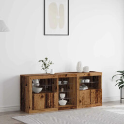 Sideboard Old Wood 162 X 37 X 67 Cm Engineered Wood Vidaxl