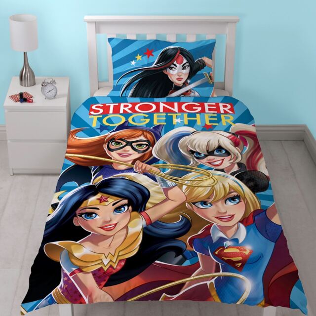 Dc Comics Duvet Cover Sets - Bedding Single / Double Kids Superheroes