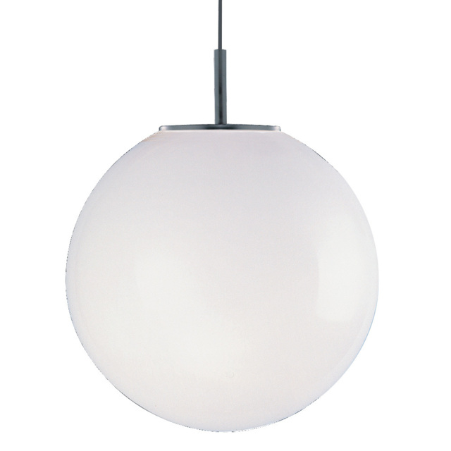 Modern White Opal Glass Glow Ball Globe Pendant Ceiling Light - Led