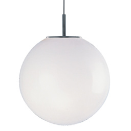 Modern White Opal Glass Glow Ball Globe Pendant Ceiling Light - Led