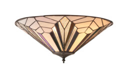 Ceiling Light Bronze Astoria 2 Dark Flush Interiors 1900 63935