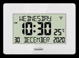 Radio Controlled Wall Clock Large Lcd For Dementia & Alzheimer