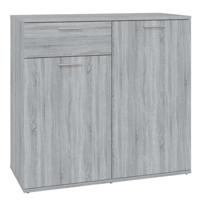 Sideboard Side Cabinet Organiser Cupboard Highboard Engineered Wood