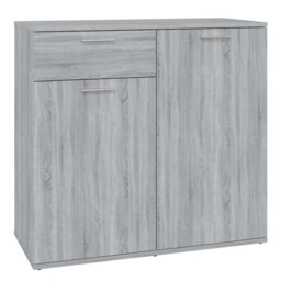 Sideboard Side Cabinet Organiser Cupboard Highboard Engineered Wood