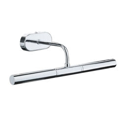 Modern Polished Silver Chrome Picture Light, Led Compatible - Width: