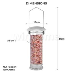 Hanging Wild Bird Feeder Seed Nut Fat Ball Outdoor Garden Feeding