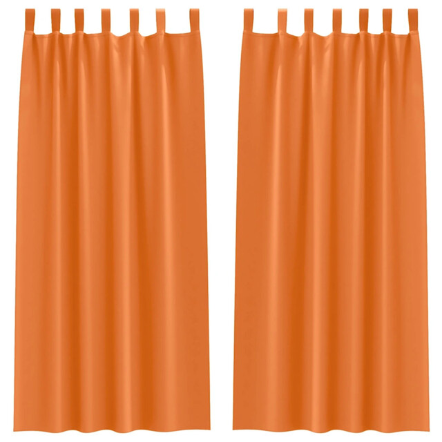 Blackout Curtains With Rings 2 Pcs Polyester Window Treatment Bedroom