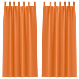 Blackout Curtains With Rings 2 Pcs Polyester Window Treatment Bedroom