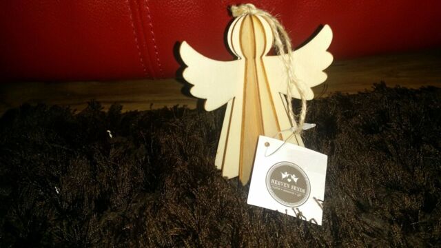 Heaven Sends 3d Angel Ornaments Christmas Tree Hanging Decoration-wood