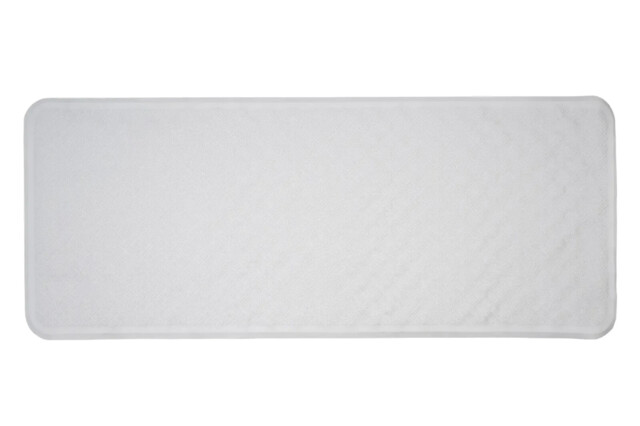 Croydex Shower Mat - White Rubber Anti-bacterial Hygiene Suction Bath