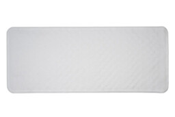 Croydex Shower Mat - White Rubber Anti-bacterial Hygiene Suction Bath