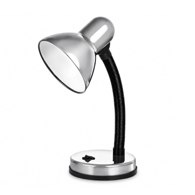 Flexible Silver Status Palma Desk Lamp For Study, Office & Bedroom