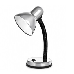 Flexible Silver Status Palma Desk Lamp For Study, Office & Bedroom