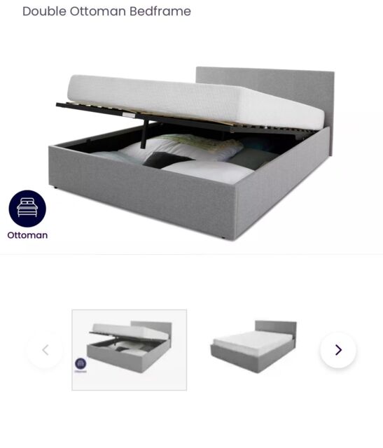Vida Designs 333781 Storage Bed - Grey