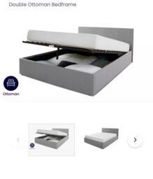 Vida Designs 333781 Storage Bed - Grey