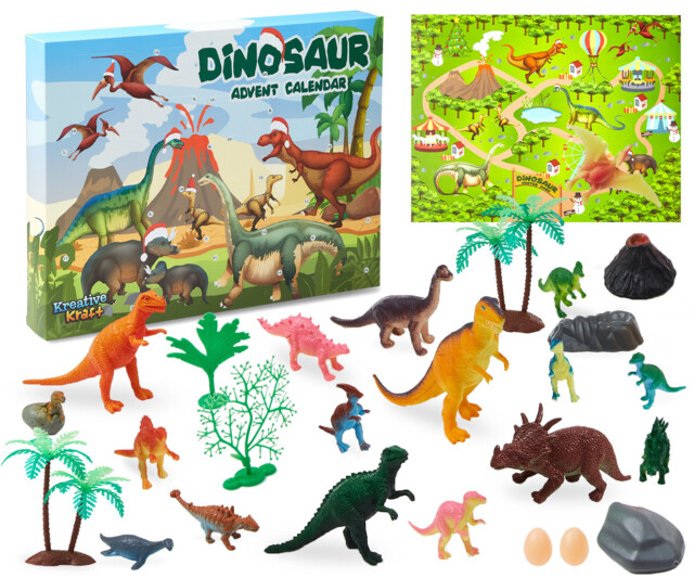 Kreativekraft Kids Dinosaur Advent Calendar With Accessories 2023