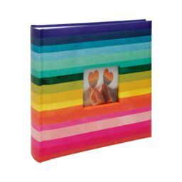 "Kenro Rainbow Stripes Pride Photo Album For 200 Photos 6x4” Or 7x5"""