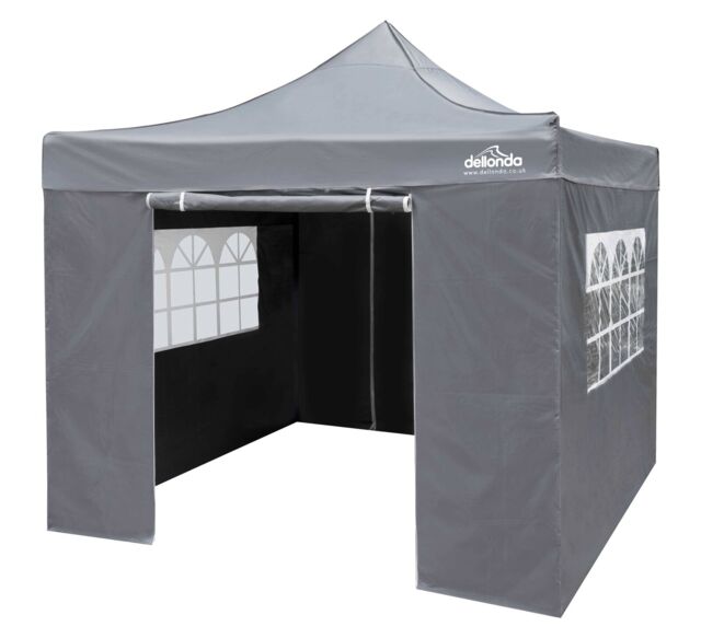 Premium 3x3m Pop-up Gazebo & Side Walls With Carry Bag, Stakes &