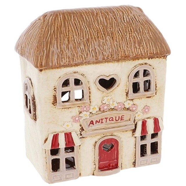 Shudehill Giftware Village Pottery Antique Shop Tealight Holder 340371
