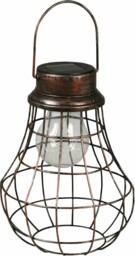 Luxform Lighting Solar Rumba Metal Lantern - Copper Vintage Light